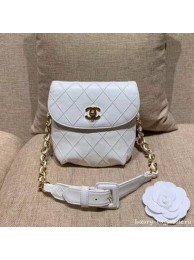 Cheap Chanel Vintage Waist/Belt Bag A80063 White Collection AQ03846