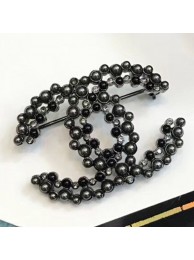 Cheap Imitation Chanel Black Pearl CC Brooch AB2204 2019 Collection AQ03244