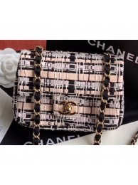 Cheap Knockoff Chanel Woven Tweed Mini Classic Flap Bag 2020 AQ01566