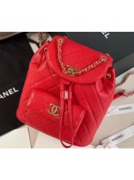 Cheap Replica Chanel Caviar Leather Vintage Duma Backpack Bag AS1371 Red 2020 AQ04067