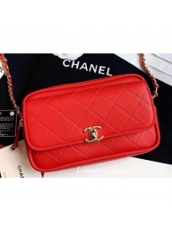 Copy Chanel Casual Trip Waist Bag AS0142 Red 2019 AQ02709