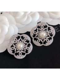 Copy Chanel Silver Crystal Earrings 59 2020 Collection AQ02553