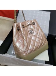 Fake Best Chanel Iridescent Aged Calfskin Gabrielle Backpack A94502 Pink 2019 Collection AQ01953