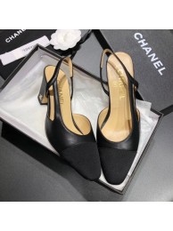 Fake Chanel Heel 6.5cm Slingbacks G31318 Black/Grosgrain 2019 AQ02941