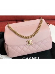 Fake Replica Chanel Lambskin/Calfskin Waist Bag AS0419 Pink 2019 AQ01430