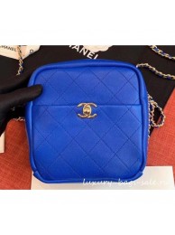 Fashion Chanel Casual Trip North/South Camera Case Bag AS0139 Blue 2019 AQ02170