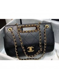 Fashion Chanel Chain Small Flap Bag AS1466 Black 2020 AQ02464