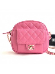 Fashion Replica Chanel Grained Calfskin Small Camera Case Bag AS0005 Pink 2019 AQ01029