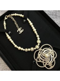 High Quality Imitation Chanel Camellia Pendant Necklace AB2306 2019 Collection AQ04081