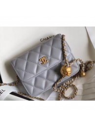 Hot Chanel Lambskin Waist Bag AP1465 Gray 2020 AQ00686