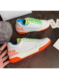 Hot Chanel Multicolor Calfskin Leather Sneaker G35934 White/Orange/Blue 2020 Collection AQ00663