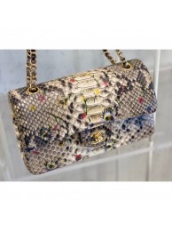 Hot Chanel Python Classic Flap Medium Bag A1112 15 AQ00735