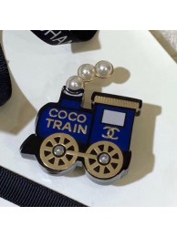 Imitation Best Chanel Train Brooch AB3237 Blue 2019 Collection AQ03970