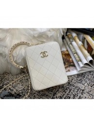 Imitation Best Quality Chanel Original Small Sheepskin camera bag AS1753 white AQ03993