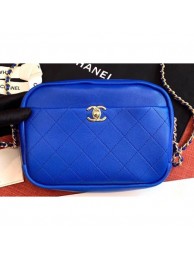 Imitation Chanel Casual Trip Medium Camera Case Bag AS0140 Blue 2019 AQ01893