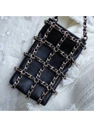 Imitation Chanel Chain Lambskin Clutch with Chain AP1161 Black 2020 Collection AQ00673