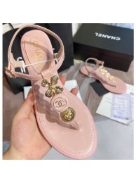 Imitation Chanel Clover Thong Sandals Pink 2020 AQ01639