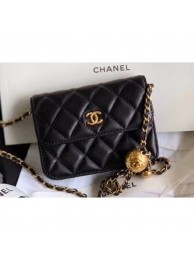 Imitation Chanel Lambskin Waist Bag AP1465 Black 2020 AQ02757