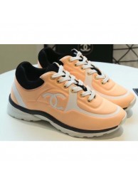 Imitation Chanel Lycra Sneakers G34765 Nude Pink 2019 AQ03601