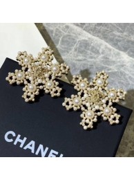 Imitation Chanel Snowflake Stud Earrings AB2208 White 2019 Collection AQ02699