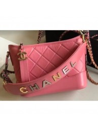 Imitation High Quality Chanel Logo Handle Gabrielle Small Hobo Bag AS0865 Pink 2020 AQ00794