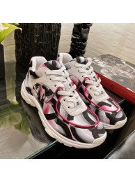 Knockoff Chanel Colored Logo Print Sneakers G34360 Pink 2020 Collection AQ00881