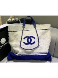 Knockoff Chanel Cotton Large Shopping Beach Tote Bag AS0452 2019 AQ02045