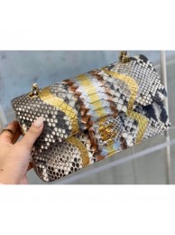 Knockoff Chanel Python Classic Flap Medium Bag A1112 17 AQ01335