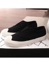 Knockoff Chanel Vintage Canvas Slip-on Sneakers Black 2020 Collection AQ04135