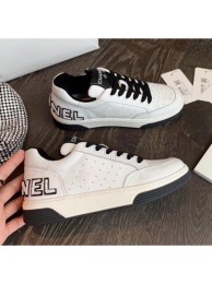 Replica AAAAA Chanel Multicolor Calfskin Leather Sneaker G35934 White/Black 2020 Collection AQ04281