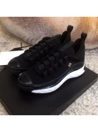 Replica Best Chanel Calfskin Sneakers G35617 Black 2019 Collection AQ01533