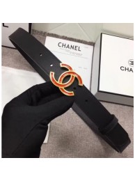 Replica Chanel Calf Leather Belt with Red Buckle 30mm Width Black 2018 Belt AQ01556