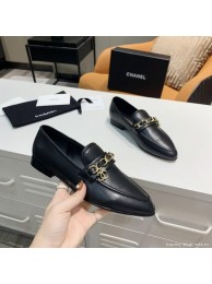 Replica Chanel Calfksin Chain Charm Loafers G36420 Black 2020 Collection AQ03083