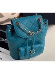 Replica Chanel Caviar Leather Vintage Duma Backpack Bag AS1371 Green 2020 AQ03688