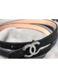 Replica Chanel CC Belt 15mm Width Black/Pink 2018 AQ00905