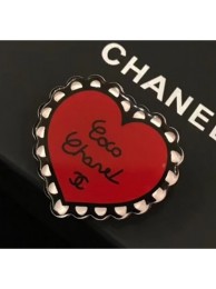 Replica Chanel Coco Heart Brooch AB0930 Red/White/Black 2018 AQ03243