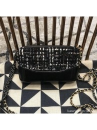 Replica Chanel Gabrielle Clutch on Chain/Mini Bag A94505 Black/White Tweed 2019 Collection AQ01505