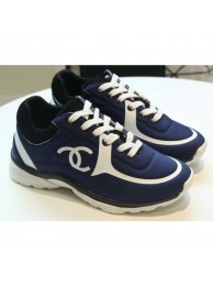 Replica Chanel Lycra Sneakers G34765 Blue 2019 AQ02529