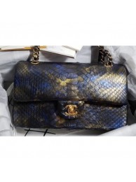 Replica Chanel Python Classic Flap Medium Bag A1112 12 AQ02221