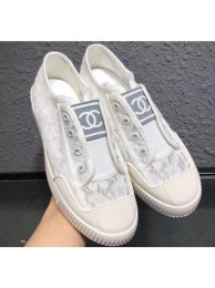 Replica Chanel Vintage CC Logo Sneakers Lace White 2019 AQ01295