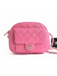 Replica Fashion Chanel Grained Calfskin Large Camera Case Bag AS0006 Pink 2019 AQ02105