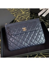 Replica High Quality Chanel Quilted Lambskin Flap Case Pouch AP1189 Navy Blue 2020 Collection AQ03119