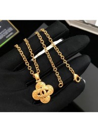 Replica Top Chanel Cutout CC Bloom Pendant Necklace Gold 2019 Collection AQ03327